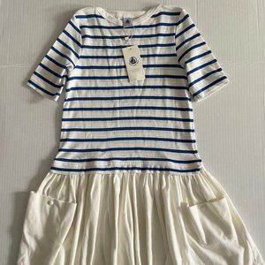 NWT PETIT BATEAU Franch designer dress 128